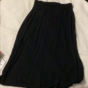 Maxi skirt in black